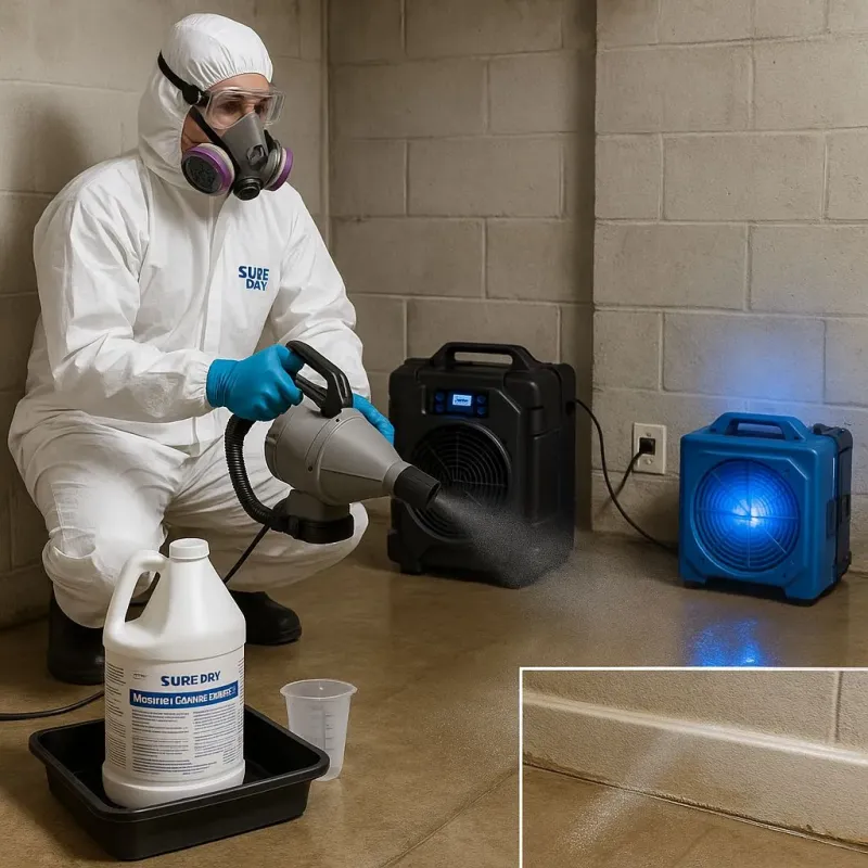 Sanitization and Odor Removal process in Sweeny, TX